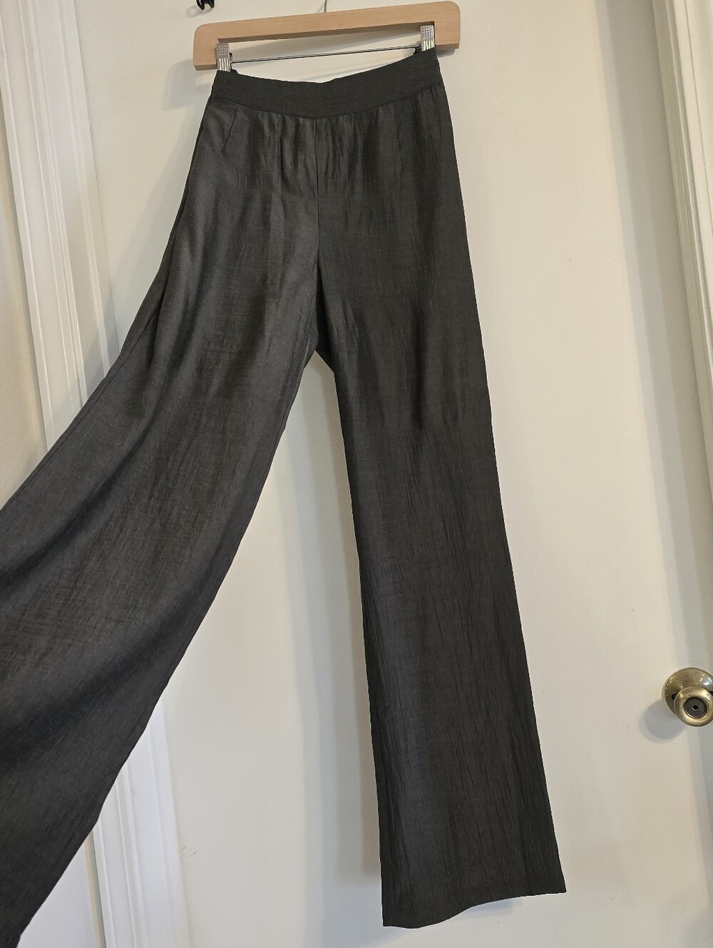 LanVie Wide-Leg Women's Pants Dark Gray, Size S